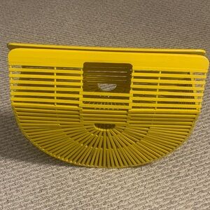 Yellow Bamboo Women Satchel